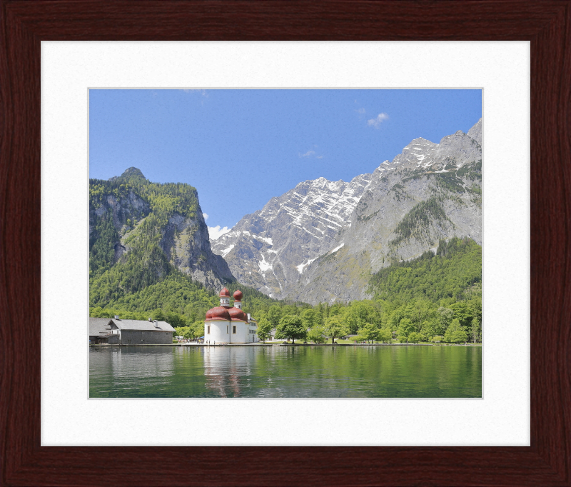 Koenigssee - St. Bartholomew's Church - Great Pictures Framed