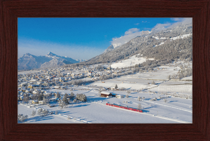 RhB ABe 8-12 Malans Winter - Great Pictures Framed