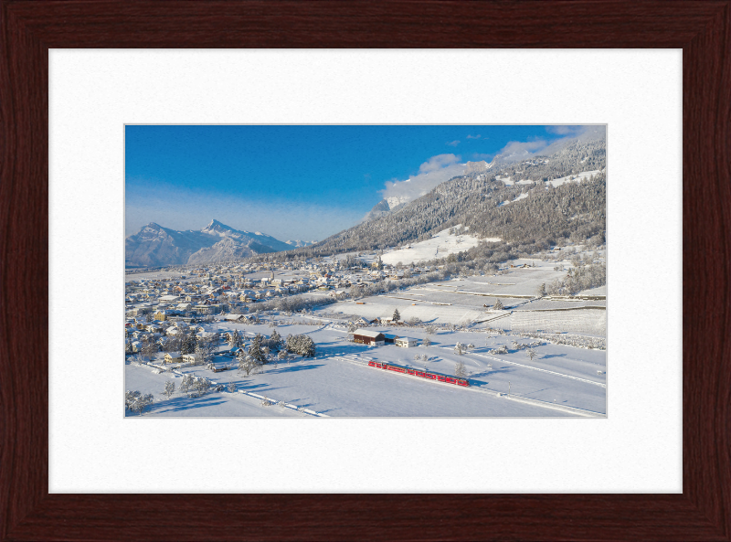 RhB ABe 8-12 Malans Winter - Great Pictures Framed