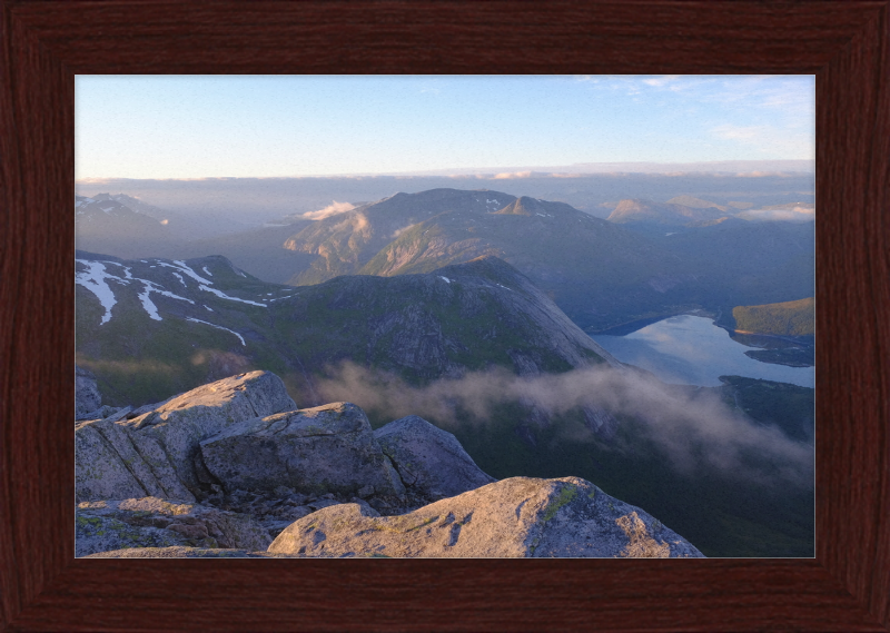 Mørsvikbotn Seen from Blåfjell - Great Pictures Framed
