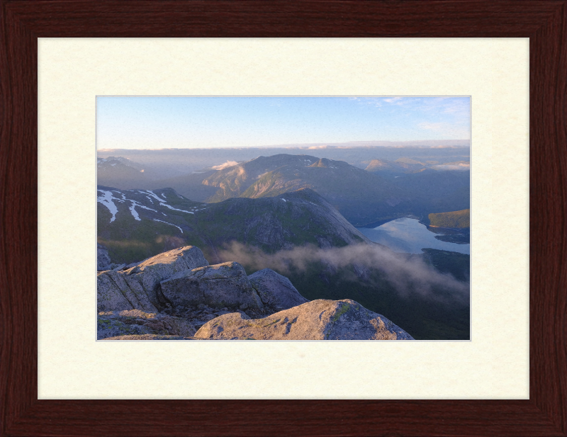 Mørsvikbotn Seen from Blåfjell - Great Pictures Framed