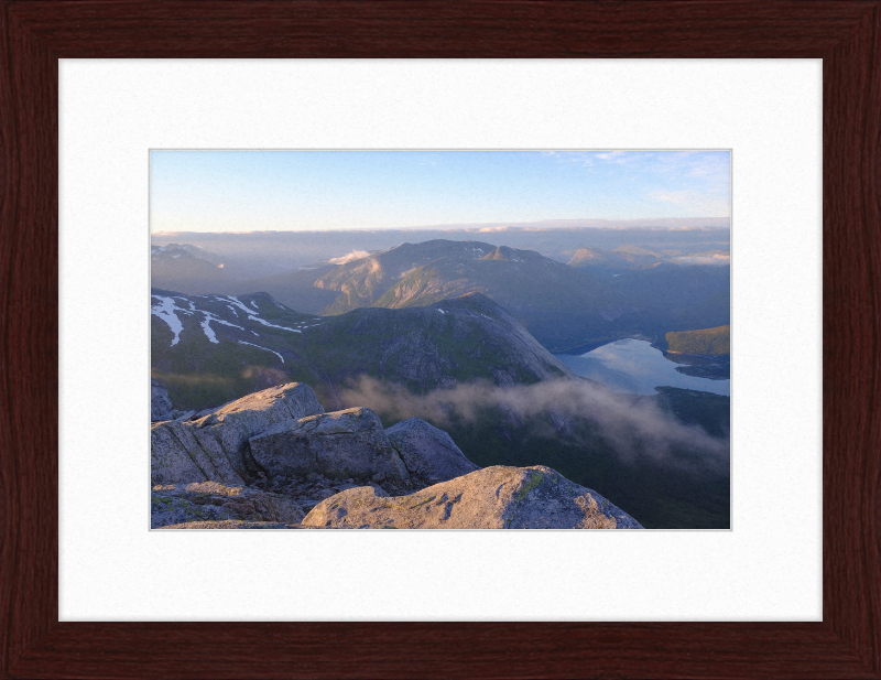 Mørsvikbotn Seen from Blåfjell - Great Pictures Framed