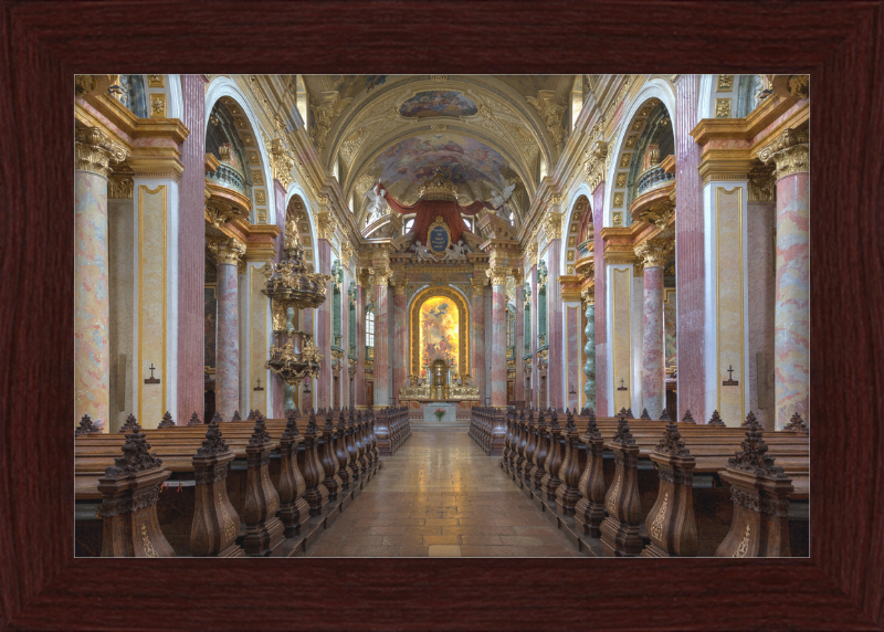 Interior View of the Jesuit Church in Vienna, Austria - Great Pictures Framed