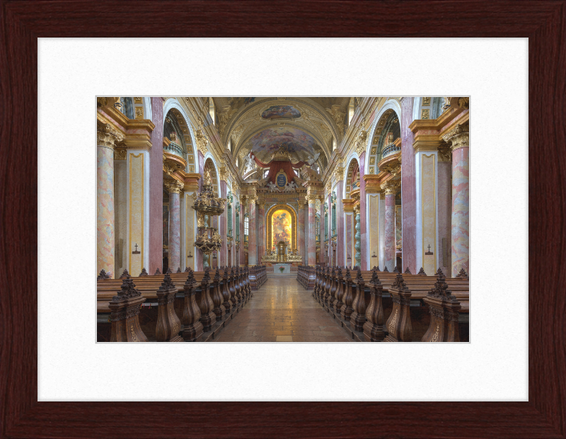 Interior View of the Jesuit Church in Vienna, Austria - Great Pictures Framed