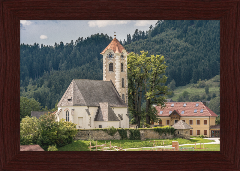 The Parish Church of Saint George in Frauenstein - Great Pictures Framed