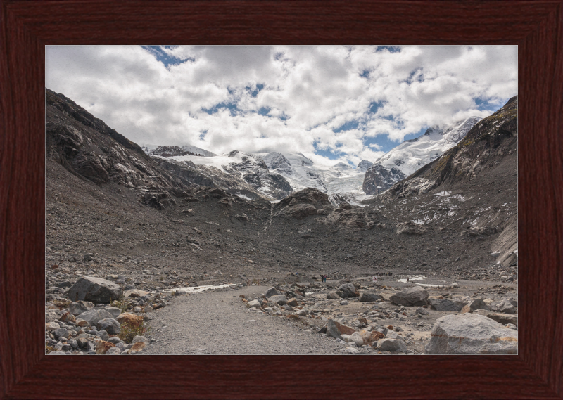 Mountains and Glaciers on Gletsjerpad Trail - Great Pictures Framed