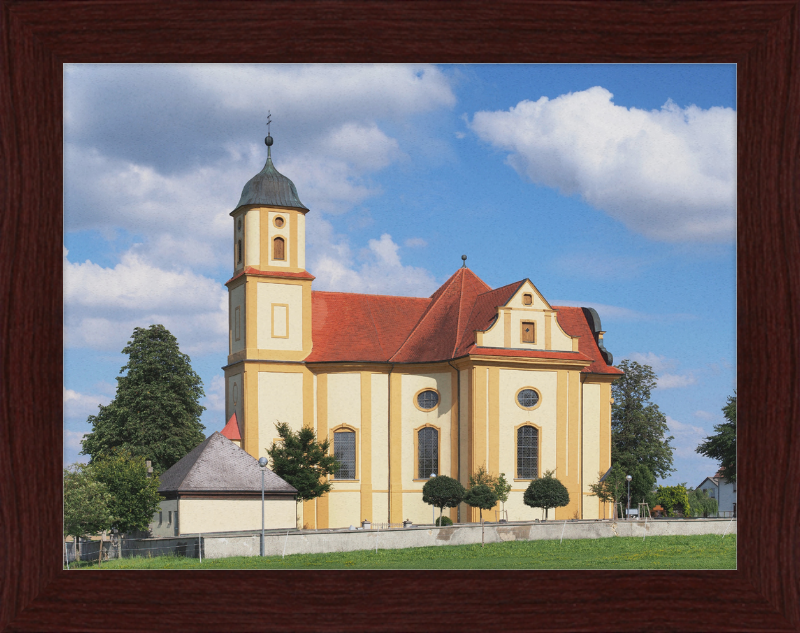 St Mary Pilgrimage Church, Zöbingen, Germany - Great Pictures Framed