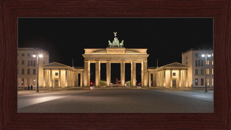 The Brandenburg Gate at Night - Great Pictures Framed