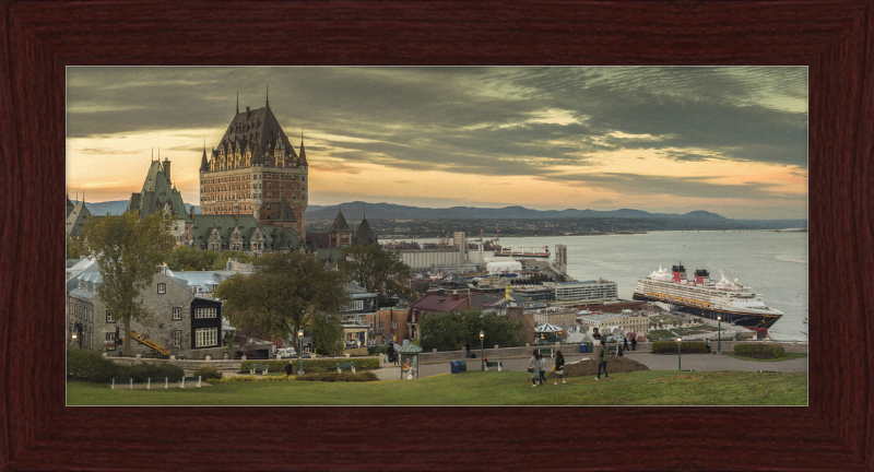 Château Frontenac and Surrounding City - Great Pictures Framed