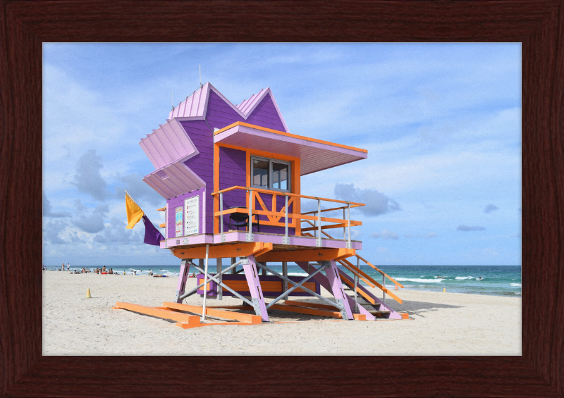 Lifeguard Stand, Miami Beach - Great Pictures Framed
