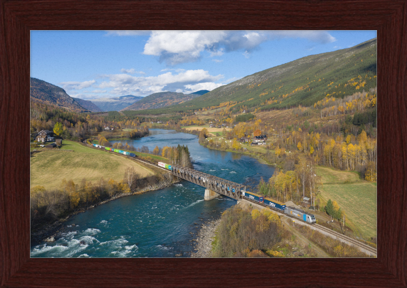 CN 185 Kvam - Sjoa - Great Pictures Framed