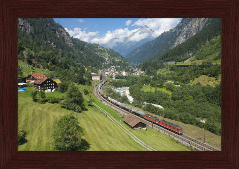 SBB Re 6-6 Re 4-4 Gurtnellen - Great Pictures Framed