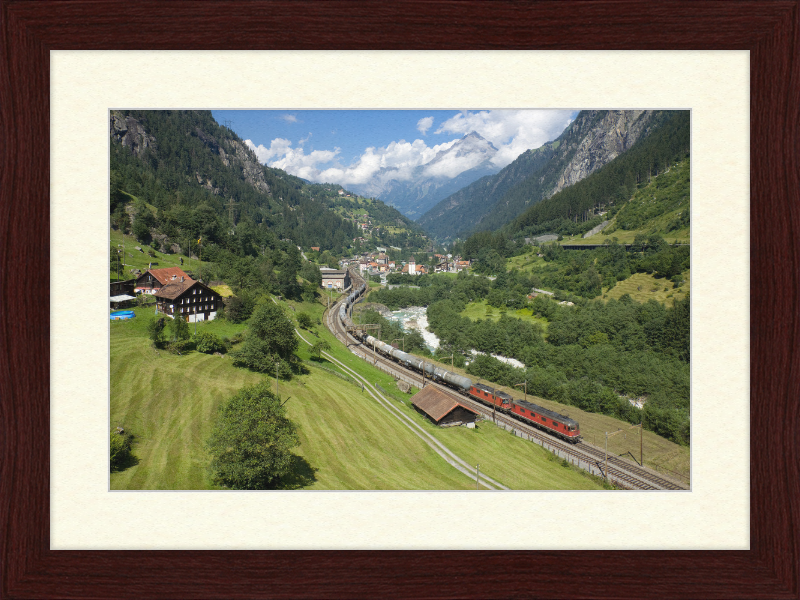 SBB Re 6-6 Re 4-4 Gurtnellen - Great Pictures Framed