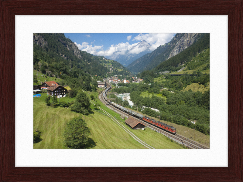 SBB Re 6-6 Re 4-4 Gurtnellen - Great Pictures Framed