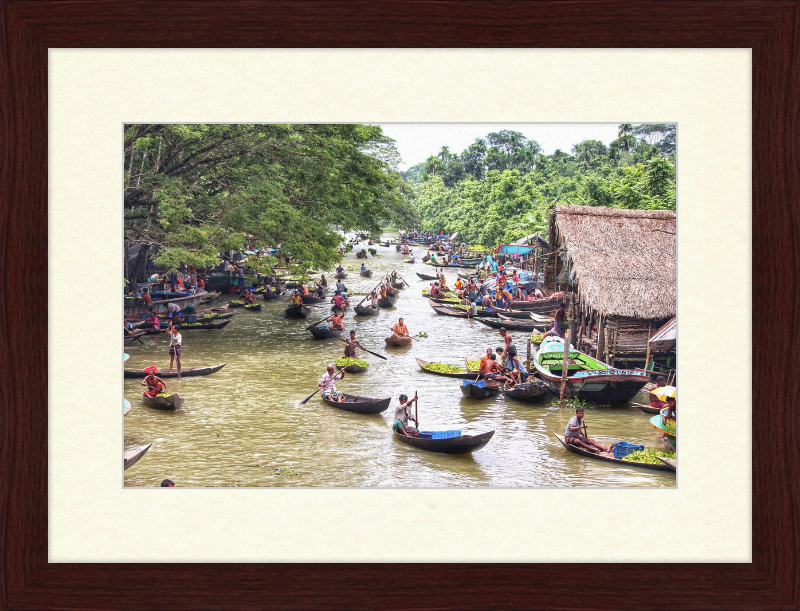 Floating Guava Market - Great Pictures Framed