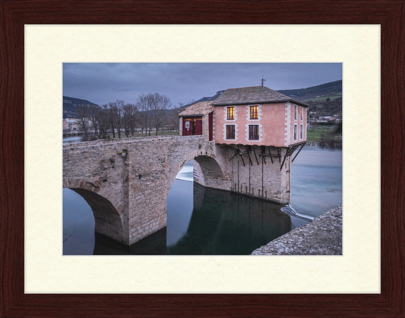 Mill on the Old Bridge in Millau - Great Pictures Framed