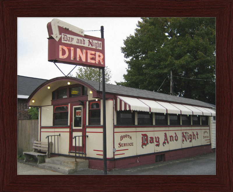 The Day and Night Diner - Great Pictures Framed