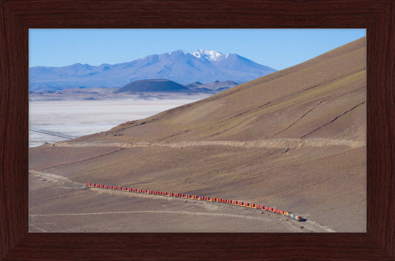 Trains on the Salar de Carcote - Great Pictures Framed