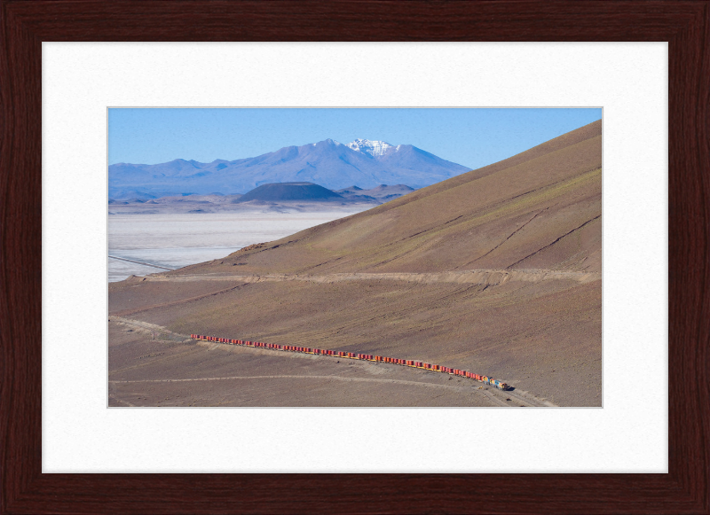 Trains on the Salar de Carcote - Great Pictures Framed
