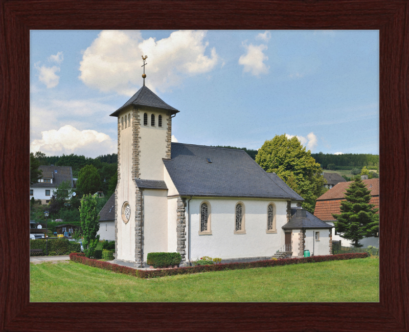 Katholische Kirche Helminghausen - Great Pictures Framed