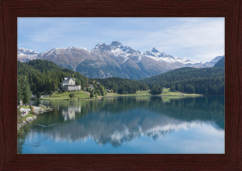 Sankt Moritz Lake Piz Muragl - Great Pictures Framed