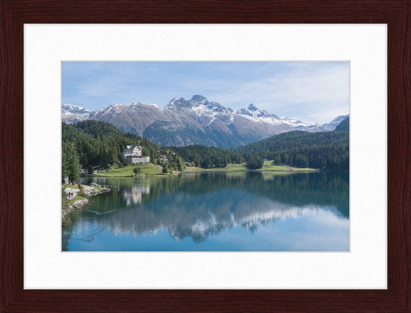 Sankt Moritz Lake Piz Muragl - Great Pictures Framed