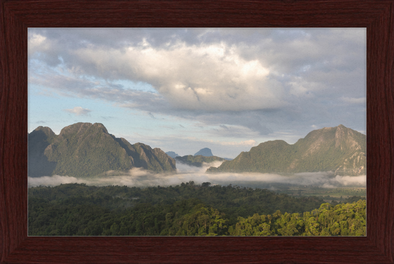 View from Mount Nam Xay, Vang Vieng, Laos - Great Pictures Framed