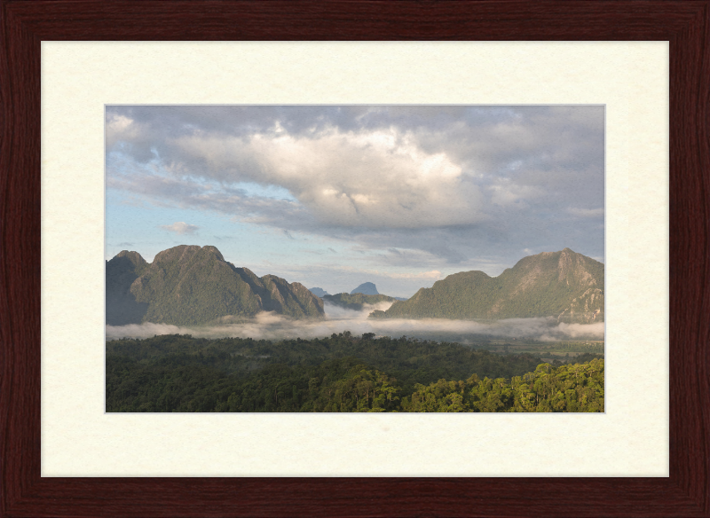 View from Mount Nam Xay, Vang Vieng, Laos - Great Pictures Framed