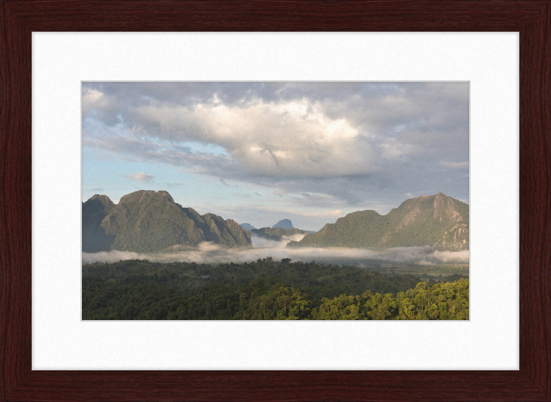 View from Mount Nam Xay, Vang Vieng, Laos - Great Pictures Framed