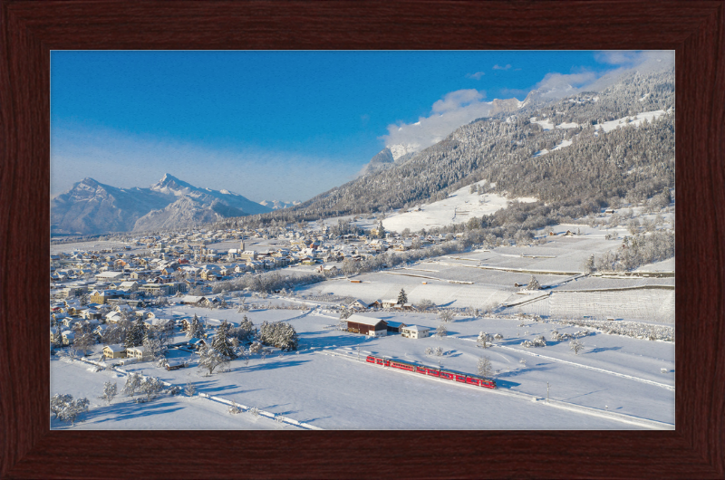 RhB ABe 8-12 Malans Winter - Great Pictures Framed