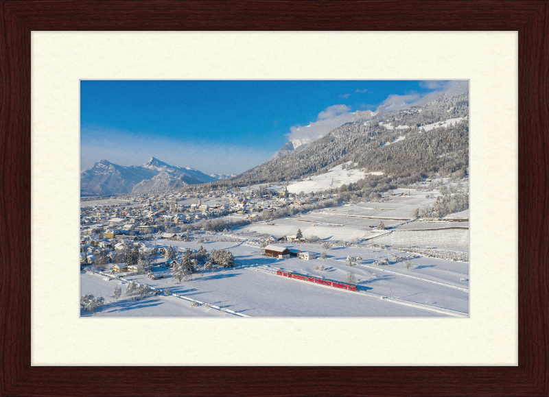 RhB ABe 8-12 Malans Winter - Great Pictures Framed