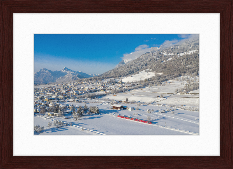 RhB ABe 8-12 Malans Winter - Great Pictures Framed