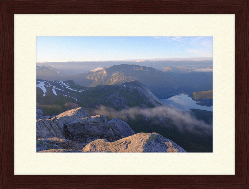 Mørsvikbotn Seen from Blåfjell - Great Pictures Framed