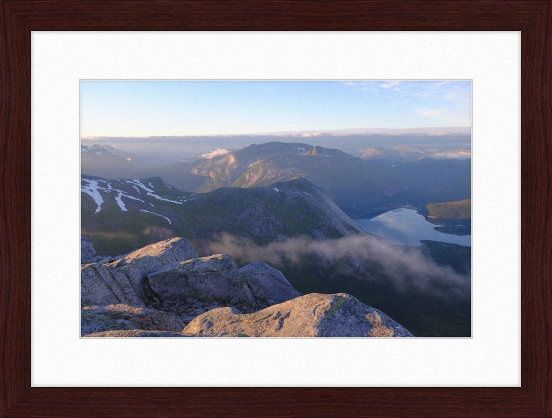 Mørsvikbotn Seen from Blåfjell - Great Pictures Framed