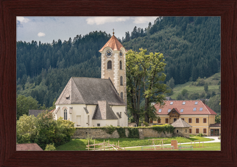 The Parish Church of Saint George in Frauenstein - Great Pictures Framed