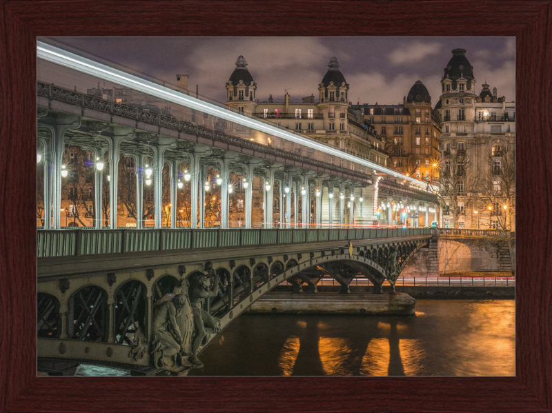 Pont de Bir-Hakeim and View on the 16th Arrondissement of Paris - Great Pictures Framed