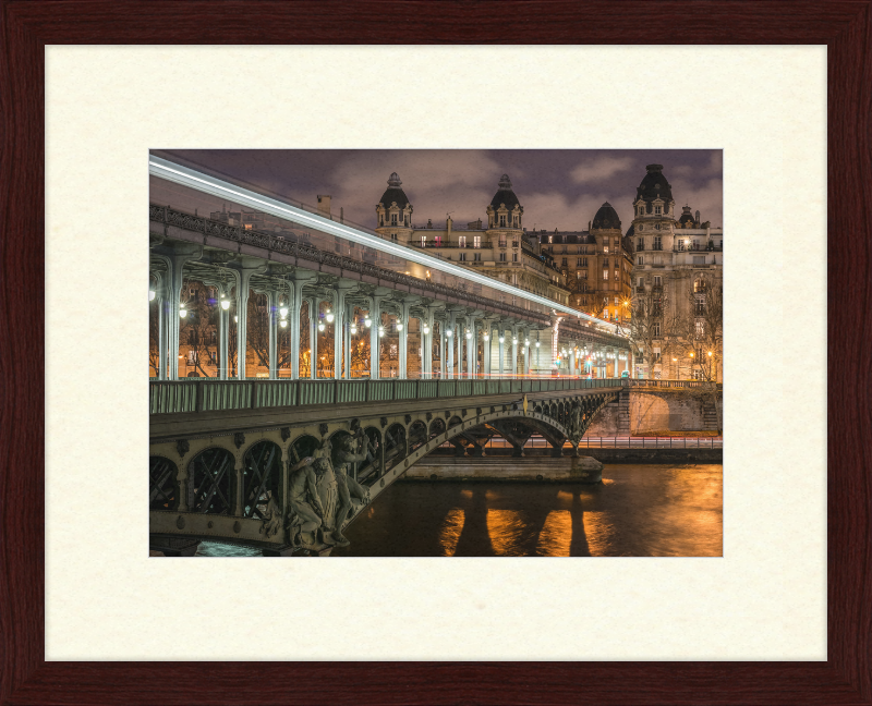 Pont de Bir-Hakeim and View on the 16th Arrondissement of Paris - Great Pictures Framed