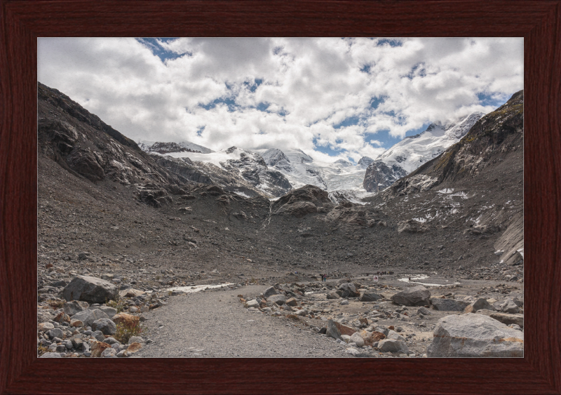 Mountains and Glaciers on Gletsjerpad Trail - Great Pictures Framed
