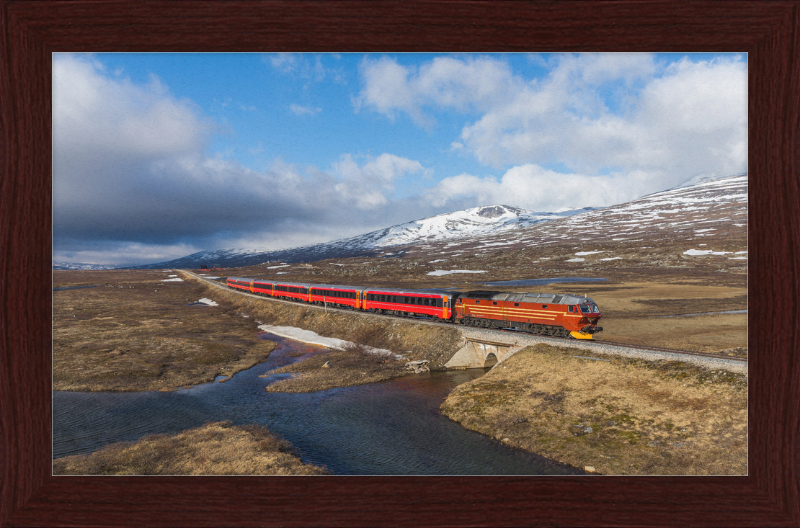 NSB Di 4 Nattog Saltfjellet - Great Pictures Framed