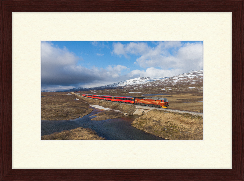NSB Di 4 Nattog Saltfjellet - Great Pictures Framed
