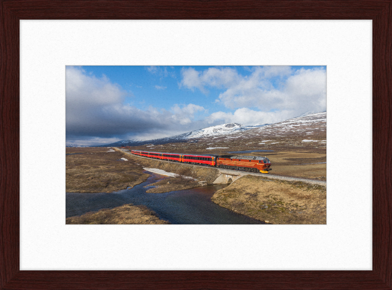 NSB Di 4 Nattog Saltfjellet - Great Pictures Framed