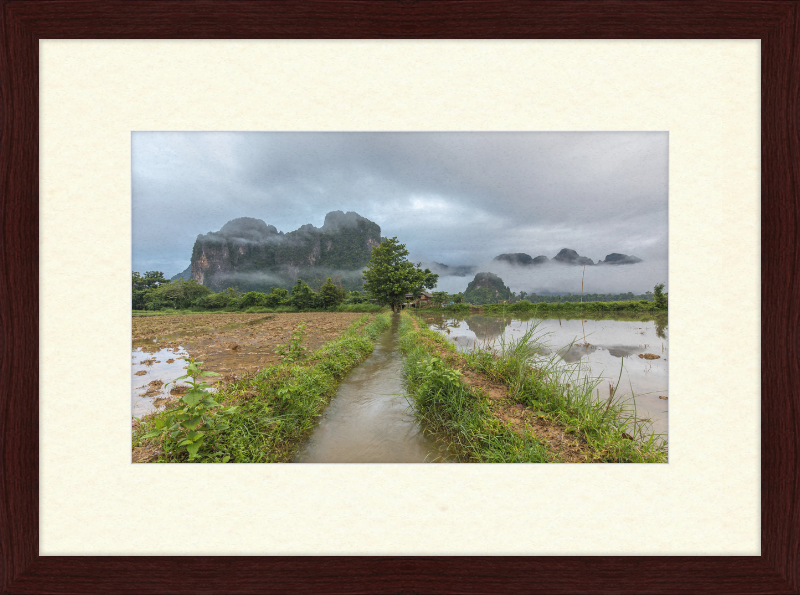 A Stream in the Countryside of Vang in Norway - Great Pictures Framed