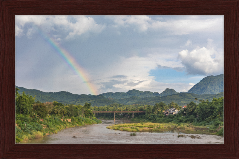 The Old Bridge of Luang Prabang, Laos - Great Pictures Framed