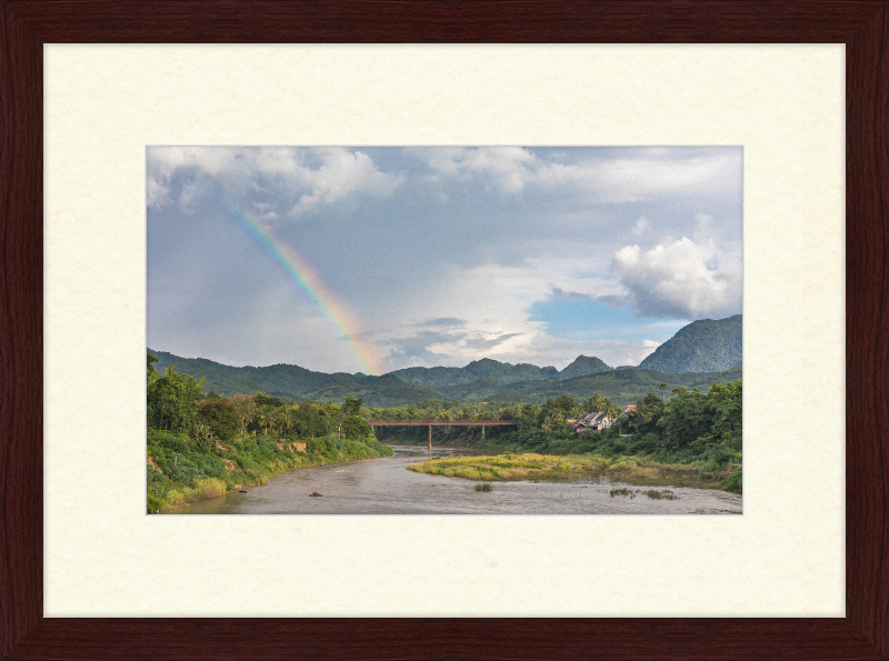 The Old Bridge of Luang Prabang, Laos - Great Pictures Framed