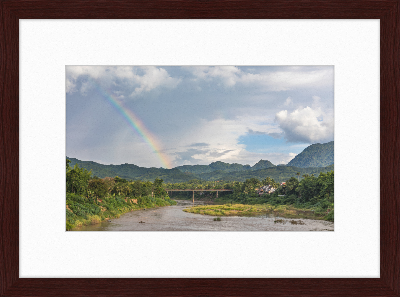 The Old Bridge of Luang Prabang, Laos - Great Pictures Framed