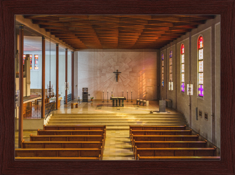 The Interior of BMV Church in Essen, Germany - Great Pictures Framed