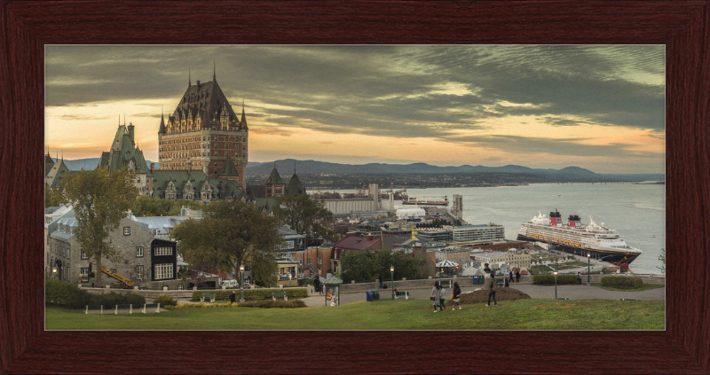 Château Frontenac and Surrounding City - Great Pictures Framed