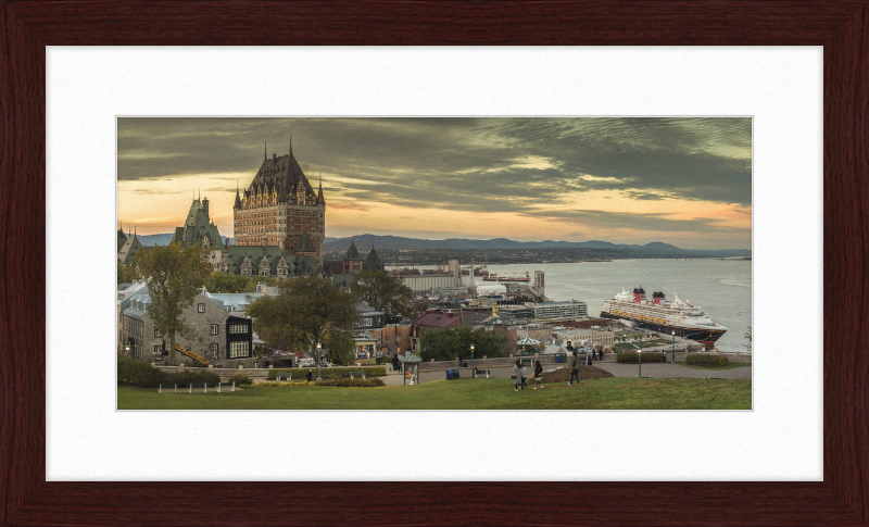 Château Frontenac and Surrounding City - Great Pictures Framed