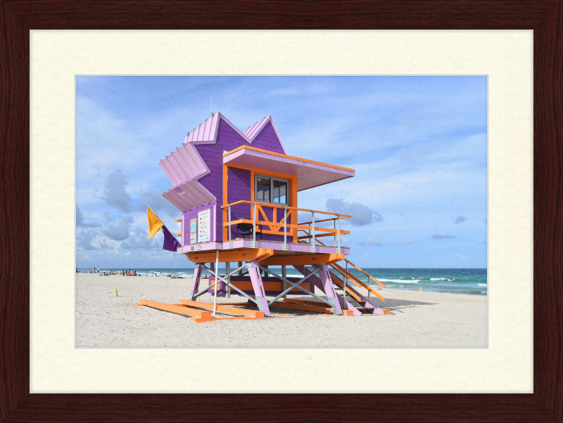 Lifeguard Stand, Miami Beach - Great Pictures Framed