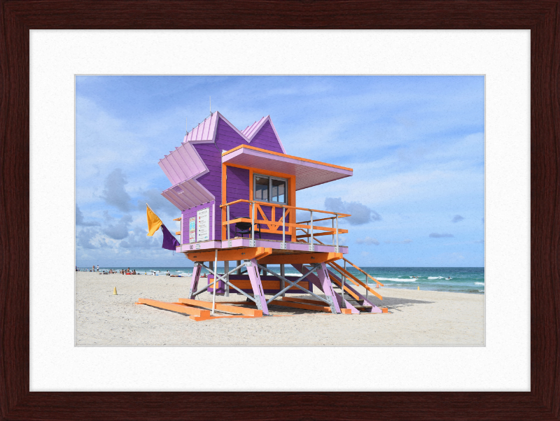 Lifeguard Stand, Miami Beach - Great Pictures Framed